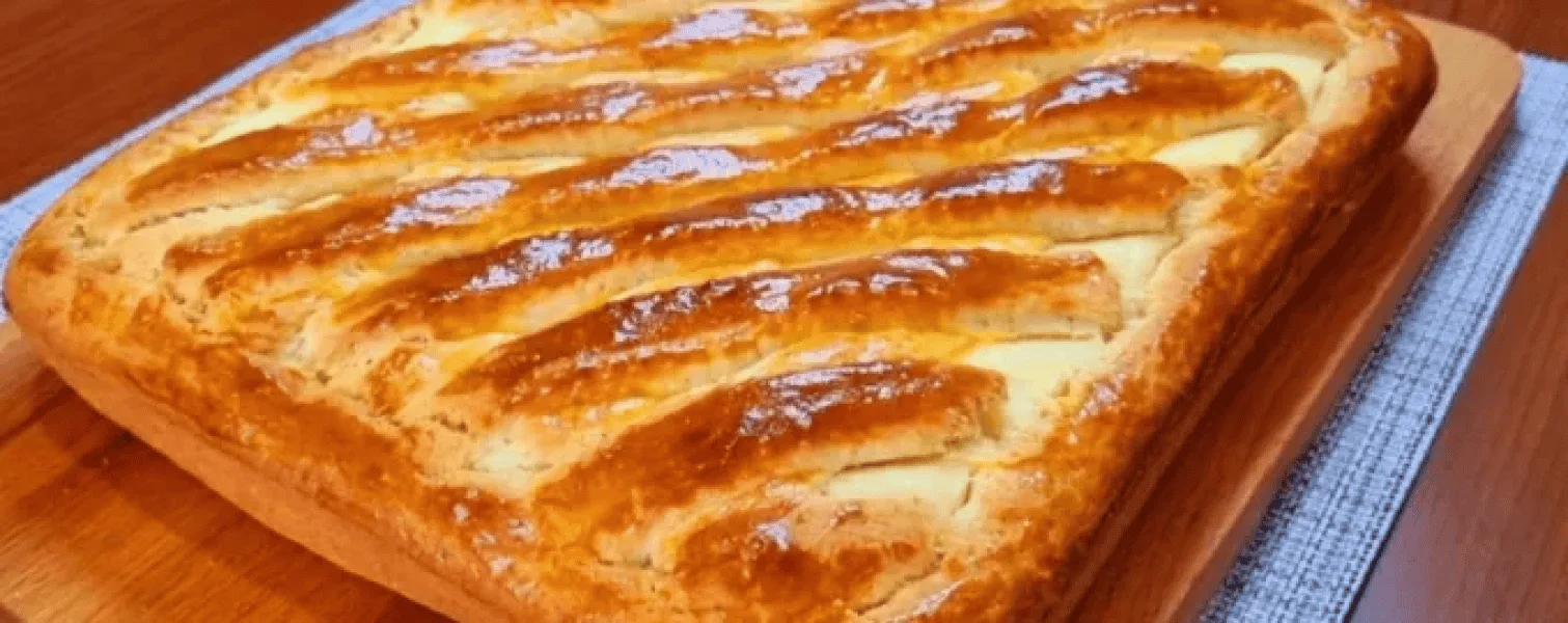 Пирог с лимонным кремом и решёточкой из песочного теста